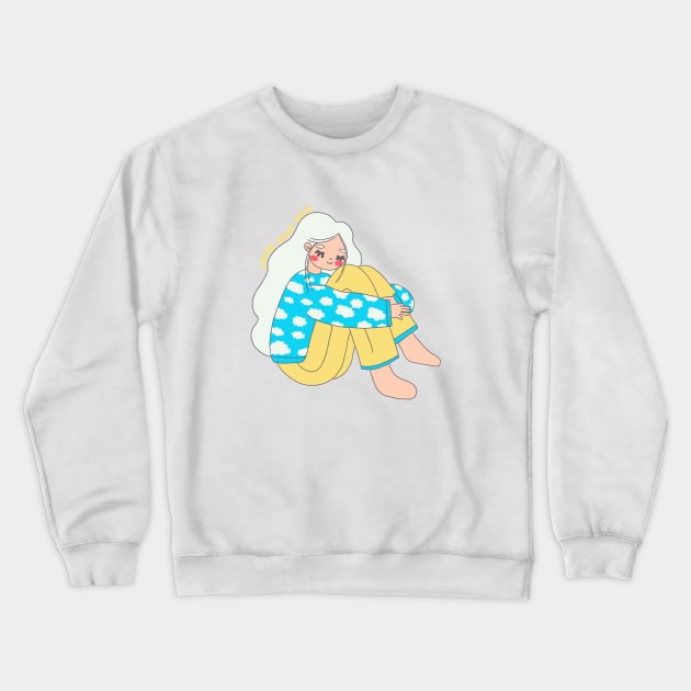 Cloudy girl Crewneck Sweatshirt by hayouta shop